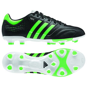 adidas 11Core Leather TRX FG Soccer Shoes (Black/Green)