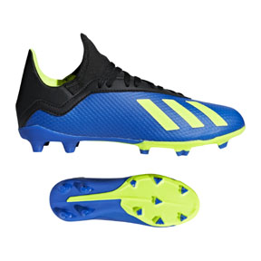 adidas Youth X 18.3 FG Soccer Shoes (Football Blue)