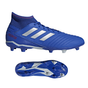 adidas Predator 19.3 FG Soccer Shoes (Bold Blue/Silver)