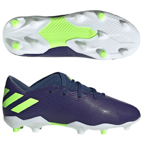 adidas Youth Lionel Messi Nemeziz 19.3 FG Soccer Shoes (Indigo)