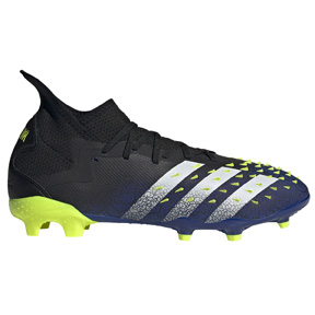 adidas  Predator  Freak.2 FG Soccer Shoes (Black/White/Yellow)