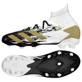 adidas Predator  20.3 FG Soccer Shoes (White/Black/Gold)