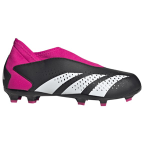 adidas Youth  Predator  Accuracy.3 Laceless FG (Black/Pink/White)