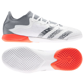   adidas  Predator Freak.3 L Indoor Soccer Shoes (White/Iron/Red)
