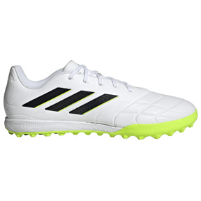 adidas  Copa Pure.3 Turf Soccer Shoes (White/Black/Lemon)