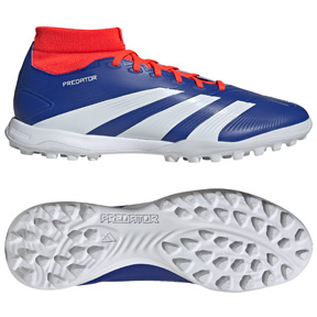 adidas  Predator  24 League Mid Turf Shoes (Lucid Blue/White/Red)