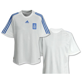 adidas Youth Greece Soccer Jersey (Home 08/09)