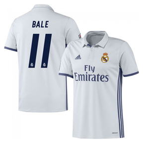 adidas Youth Real Madrid Bale #11 Soccer Jersey (Home 16/17)