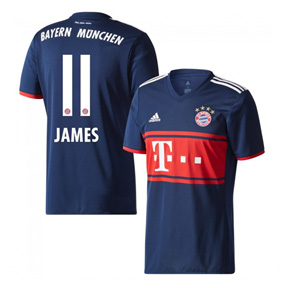 adidas Youth Bayern Munich James #11 Soccer Jersey (Away 17/18)