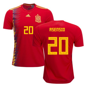 adidas Youth Spain Asensio #20 Jersey (Home 18/19)