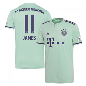 adidas Bayern Munich James #11 Soccer Jersey (Away 18/19)