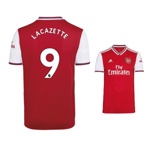 adidas Youth Arsenal Lacazette #9 Soccer Jersey (Home 19/20)