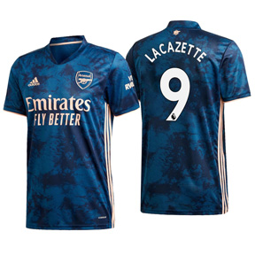 adidas Youth Arsenal Lacazette #9 Soccer Jersey (Alternate 20/21)