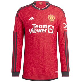 adidas  Manchester United Long Sleeve Soccer Jersey (Home 23/24)