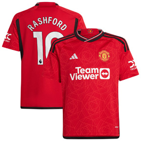 adidas Youth  Manchester United Rashford #10 Jersey (Home 23/24)