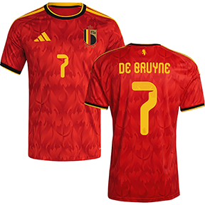 adidas  Belgium De Bruyne #7 Soccer Jersey (Home 26/28)