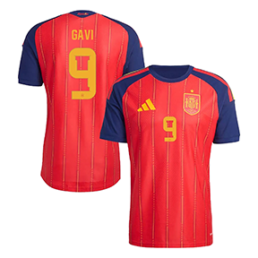 adidas Youth  Spain Gavi #9 Soccer Jersey (Home 26/27)
