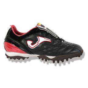 Joma Youth Classic Turf Soccer Shoes (Black/White/Red)