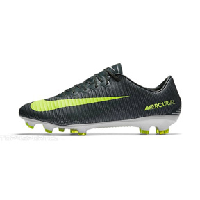 Nike CR7 Ronaldo Mercurial Vapor XI FG Soccer Shoes (Seaweed/Volt)