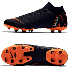 Nike Superfly 6 Academy MG Soccer Shoes (Black/Orange)
