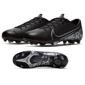 Nike Mercurial Vapor 13 Academy MG Soccer Shoes (Black/Grey)