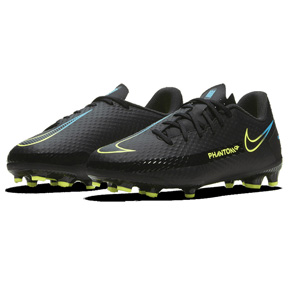 Nike Youth  Phantom GT Academy FG/MG Soccer Shoes (Black/Cyber)