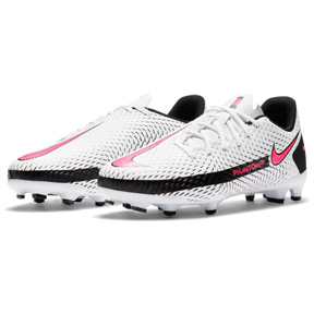Nike Youth Phantom GT Academy FG Soccer Shoes (White/Pink)