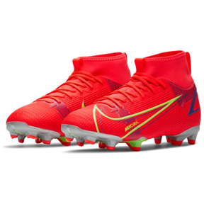 Nike Youth  Mercurial  Superfly 8 Academy FG Soccer Shoes (Crimson)