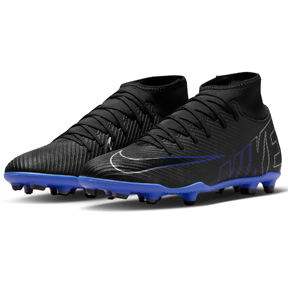 Nike  Mercurial Superfly 9 Club FG Soccer Shoes (Black/Royal)