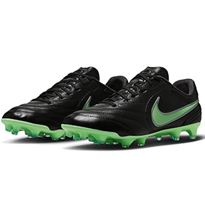Nike  Tiempo Ligera Pro FG Soccer Shoes (Black/Illusion Green)