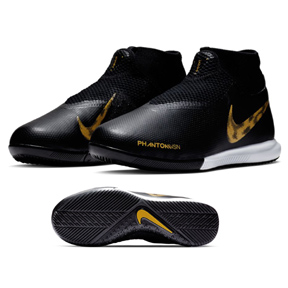 Nike Youth Phantom Vision Academy DF Indoor Shoes (Black/Gold)
