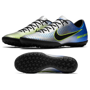 Nike Neymar Mercurial Victory VI Turf Soccer Shoes (Chrome/Blue)