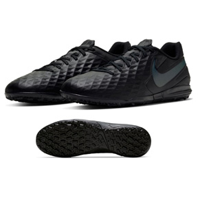 Nike Tiempo Legend 8 Academy Turf Soccer Shoes (Black/Black)