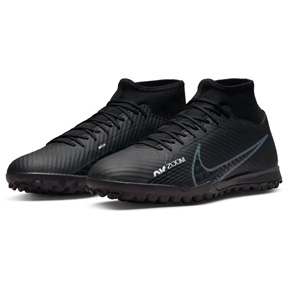 Nike   Zoom Mercurial Superfly 9 Academy Turf Soccer Shoes (Black)