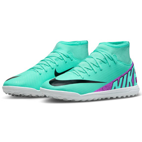 Nike Youth  Mercurial Superfly 9 Club Turf Shoes (Turquoise)