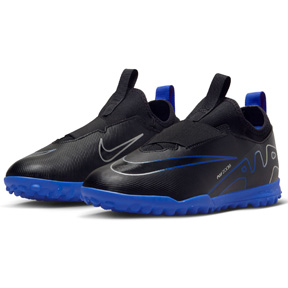 Nike Youth   Zoom Mercurial Vapor 15 Academy Turf Shoes (Black/Royal)