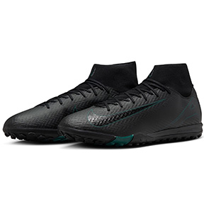 Nike    Zoom Mercurial Superfly 10 Academy Turf (Black/Deep Jungle)