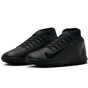 Nike  Mercurial  Superfly 10 Club Turf Soccer Shoes (Black/Deep Jungle)