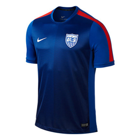 Nike USA Pre-Match 2 Soccer Training Jersey (Game Royal 15/16)