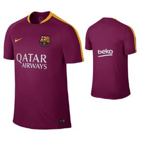 Nike Barcelona Soccer Training Jersey (Dynamic Berry 15/16)