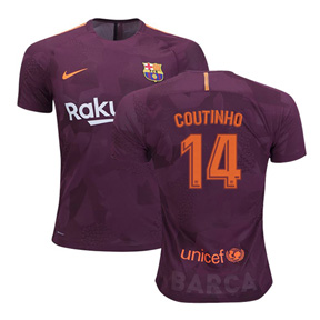 Nike Barcelona Coutinho #14 Soccer Jersey (Alternate 17/18)