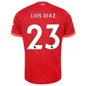 Nike Youth Liverpool Luis Diaz #23 Soccer Jersey (Home 21/22)