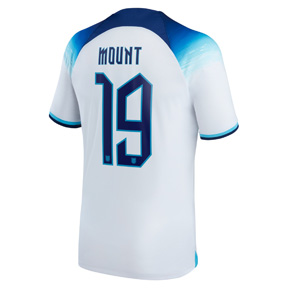 Nike Youth  England  Mount #19 World Cup 2022 Jersey (Home 22/24)