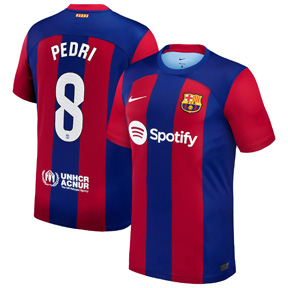 Nike   Barcelona  Pedri #8 Soccer Jersey (Home 23/24)