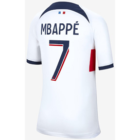 Nike Youth  PSG Mbappe #7 Soccer Jersey (Away 23/24)