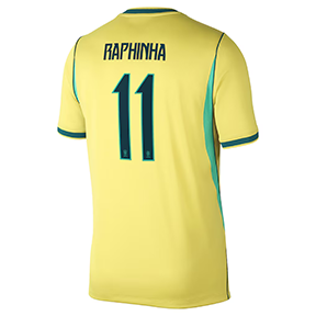 Nike Youth  Brazil Raphinha #11 Soccer Jersey (Home 26/28)