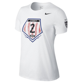 Nike Womens USA Leroux #2 Soccer Tee (White)
