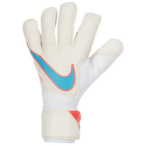 Nike  GK  Grip 3 Soccer Goalie Glove (White/Baltic Blue/Pink Blast)
