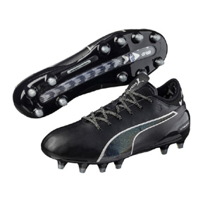 Puma evoTOUCH 2 FG Soccer Shoes (Black/Silver)