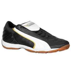 Puma Youth v-Kon II Indoor Soccer Shoes (Black/White)